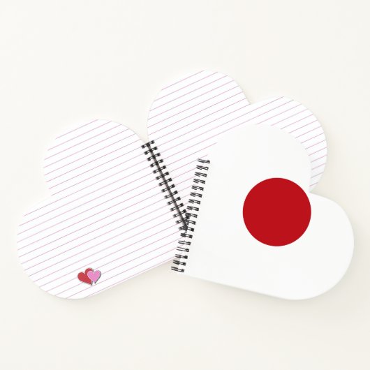 Japanse vlag notitieboek (Binnen)