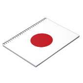 Japanse vlag notitieboek (Linkerzijde)
