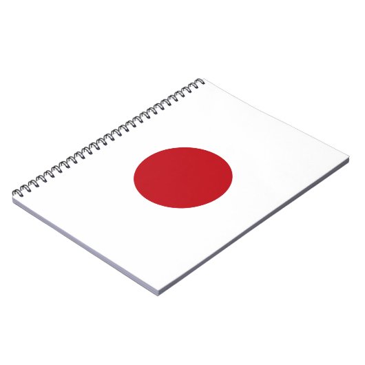 Japanse vlag notitieboek (Linkerzijde)