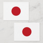 Japanse vlag notitiekaartje (Voorkant / Achterkant)