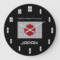 Japanse vlag op zwart – Krachtig minimalistisch