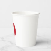 Japanse vlag papieren bekers (Achterkant)
