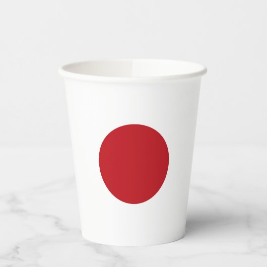 Japanse vlag papieren bekers (Links)