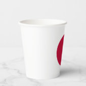 Japanse vlag papieren bekers (Voorkant)