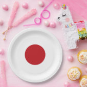 Japanse vlag papieren bordje (Feest)
