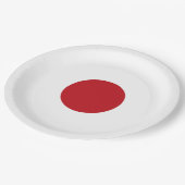 Japanse vlag papieren bordje (Gekanteld)