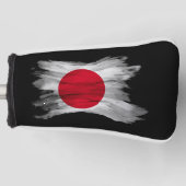 Japanse vlag penseelstreek, nationale vlag golfheadcover (Voorkant)
