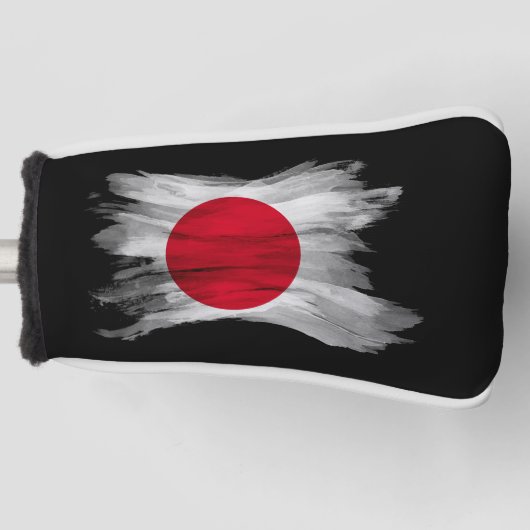 Japanse vlag penseelstreek, nationale vlag golfheadcover (Voorkant)