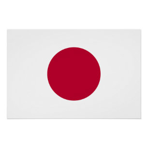 Japanse vlag perfect poster
