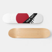 Japanse vlag persoonlijk skateboard (Horizontaal)