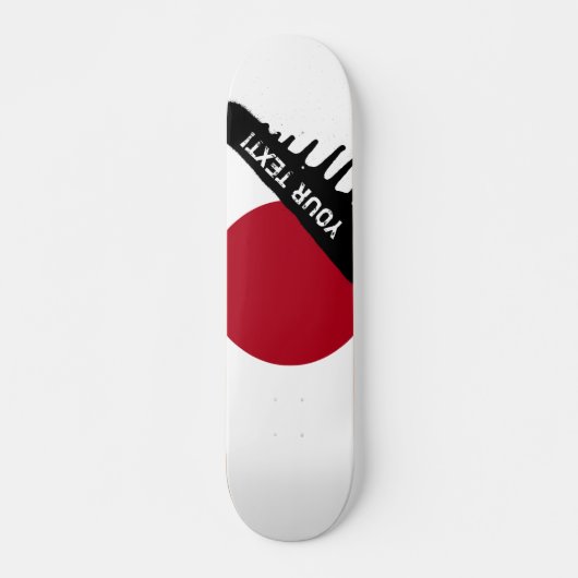 Japanse vlag persoonlijk skateboard (Voorkant)