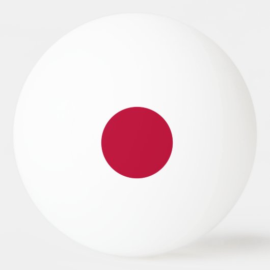 Japanse vlag pingpongbal (Voorkant)