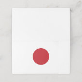 Japanse vlag plaatskaartje (Buitenkant ongevouwen)
