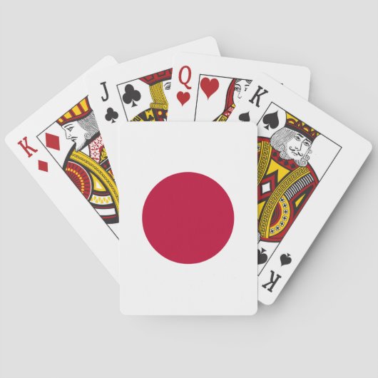 Japanse vlag pokerkaarten (Achterkant)