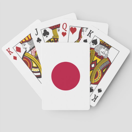 Japanse vlag pokerkaarten (Achterkant)