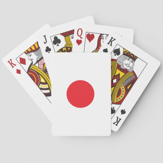 Japanse vlag pokerkaarten (Achterkant)