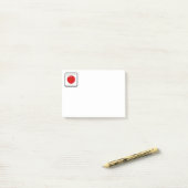 Japanse vlag post-it® notes (Op bureau)