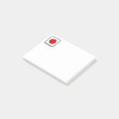 Japanse vlag post-it® notes (Schuin)