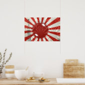 Japanse vlag poster (Keuken)