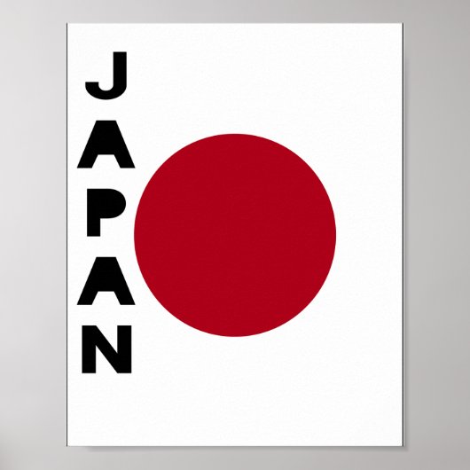 Japanse vlag poster (Voorkant)