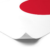 Japanse vlag poster (Hoek)