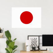 Japanse vlag poster (Thuiskantoor)