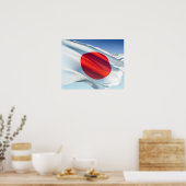 Japanse vlag poster (Keuken)