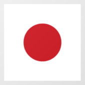 Japanse vlag raamsticker (Vel)