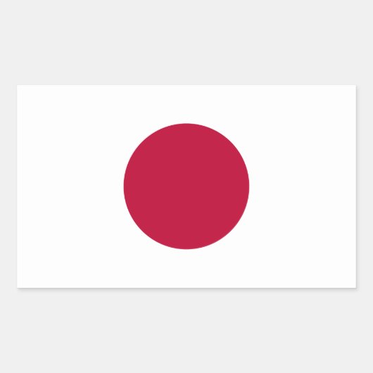 Japanse vlag rechthoekige sticker (Voorkant)