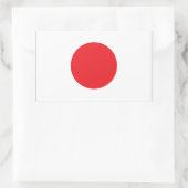Japanse vlag rechthoekige sticker (Tas)