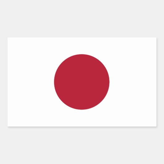 Japanse vlag rechthoekige sticker (Voorkant)