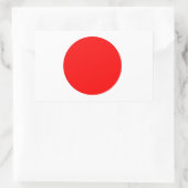 Japanse vlag rechthoekige sticker (Tas)