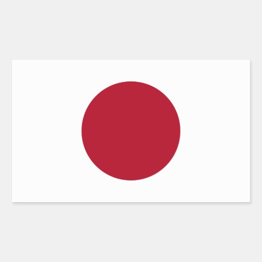 Japanse vlag rechthoekige sticker (Voorkant)