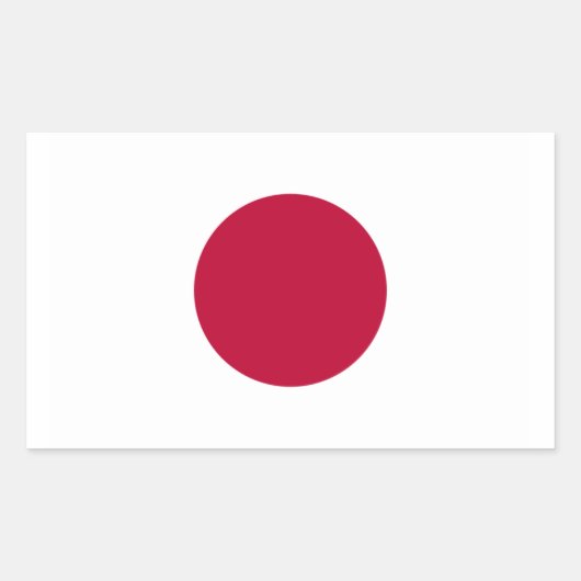 Japanse vlag rechthoekige sticker (Voorkant)