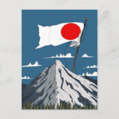 Japanse Vlag Reisposter Briefkaart (Voorkant)