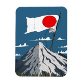 Japanse Vlag Reisposter Magneet (Verticaal)