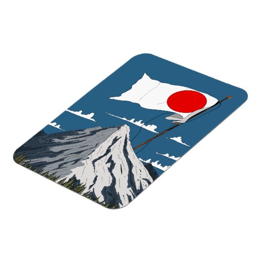 Japanse Vlag Reisposter Magneet (Linkerzijde)