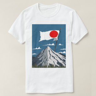 Japanse vlag Reisposter T-shirt