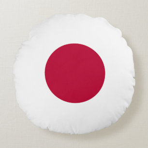 Japanse vlag rond kussen