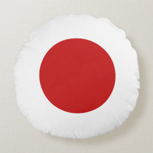 Japanse vlag rond kussen