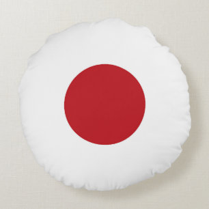 Japanse vlag rond kussen
