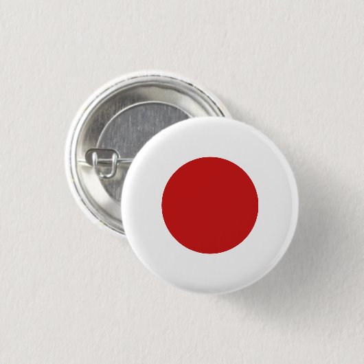Japanse vlag ronde button 3,2 cm (Voorkant /achterkant)