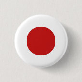 Japanse vlag ronde button 3,2 cm (Voorkant)