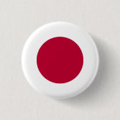 Japanse vlag ronde button 3,2 cm (Voorkant)