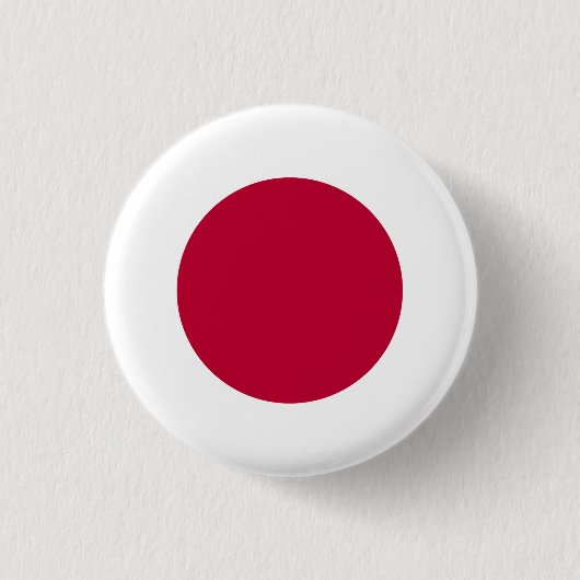 Japanse vlag ronde button 3,2 cm (Voorkant)