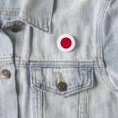 Japanse vlag ronde button 3,2 cm (In situ)