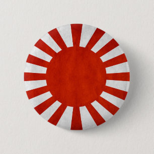Japanse vlag ronde button 5,7 cm