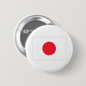 Japanse vlag ronde button 5,7 cm (Voorkant /achterkant)
