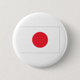 Japanse vlag ronde button 5,7 cm