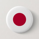 Japanse vlag ronde button 5,7 cm (Voorkant)